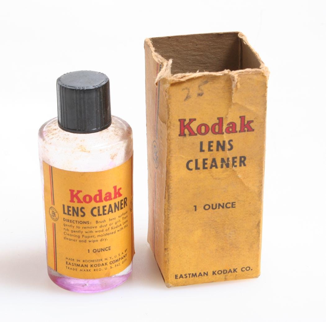 Kodak Lens Cleaner Bottle and Original Box