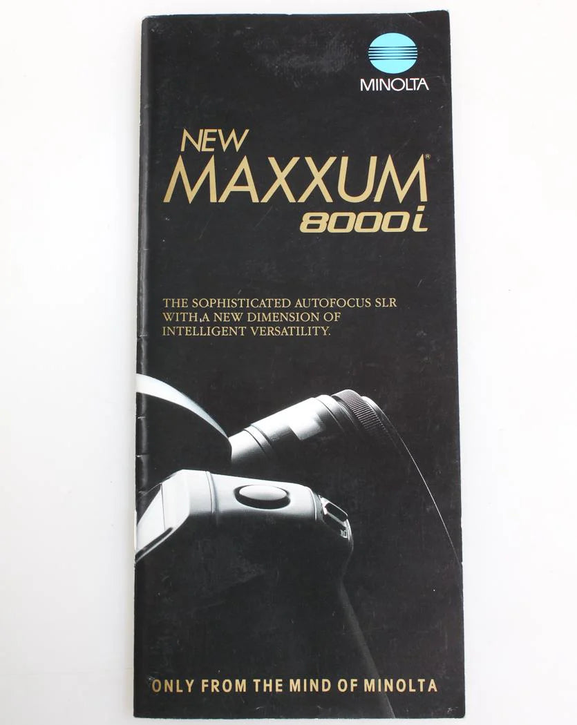 Minolta Maxxum 8000I Film Camera and Equipment Informational Brochure