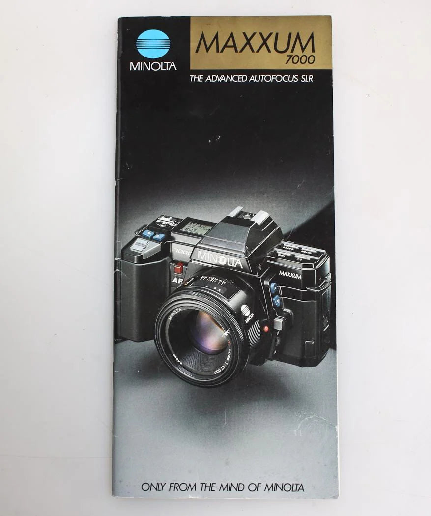 Minolta Maxxum 9000 Film Camera and Equipment Informational Brochure