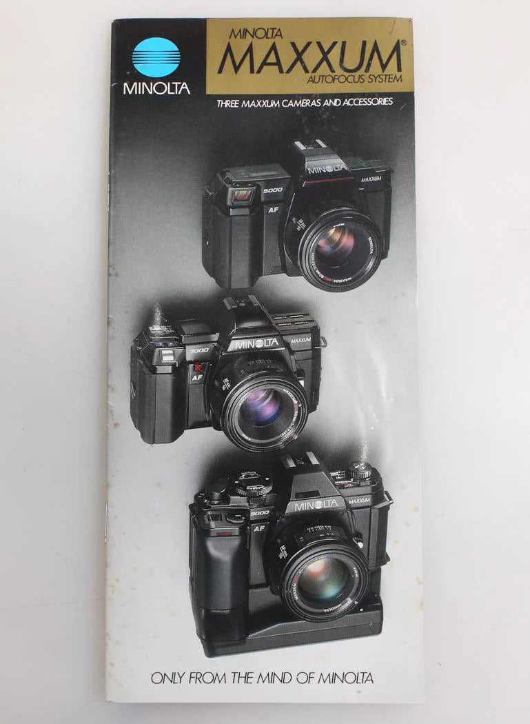 Minolta Maxxum Auto Focus System Camera Informational Brochure
