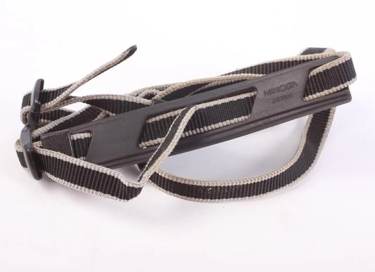 Minolta Camera Strap Black & Grey 1970s