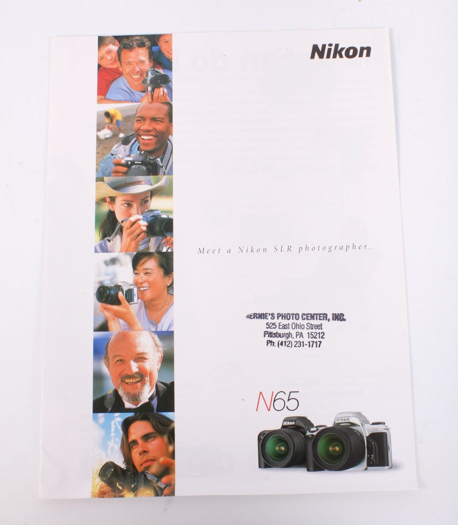 Nikon N65 N65QD Camera Photo Guide Brochure