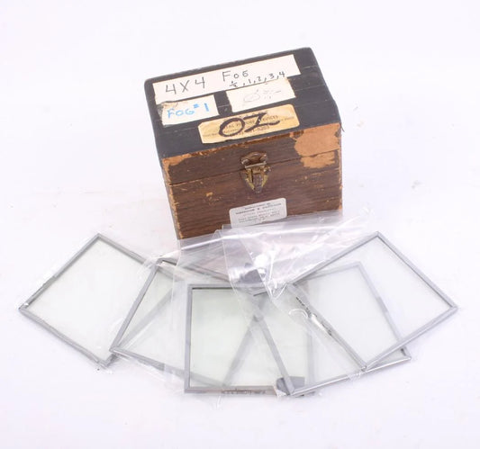 Harrison & Harrison Filter Set 1/2 x 1,2,3,4 Fog Glass Filters, Set of 5