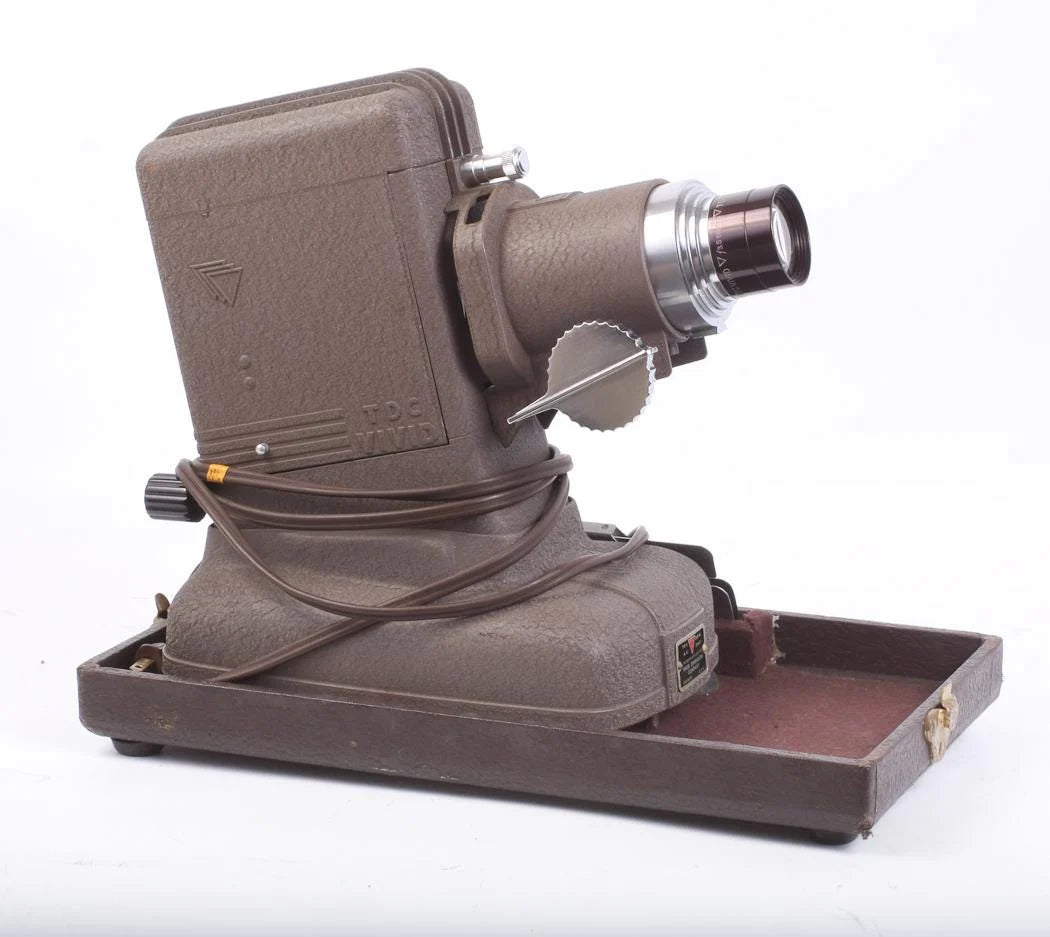 Art Deco Slide Projector w/Holder, Working
