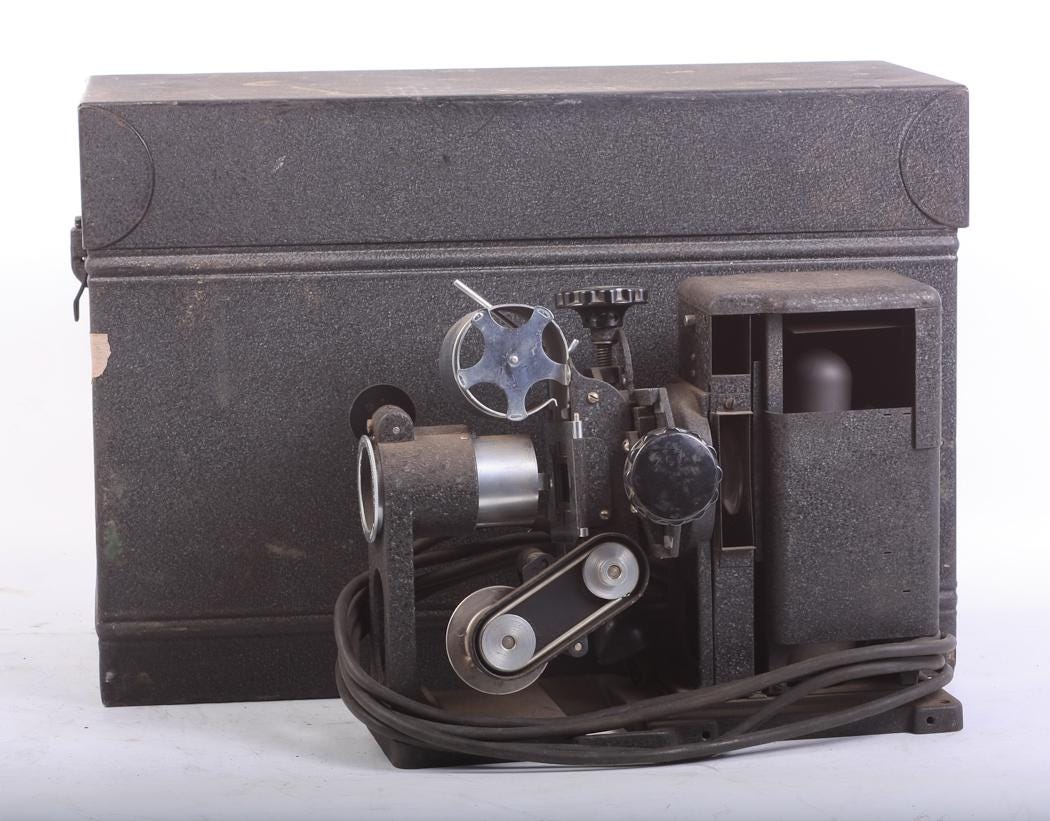 Art Deco 35mm Projector Bomb Spotting Model, U.S. Army/Air Forces, PROP/DISPLAY