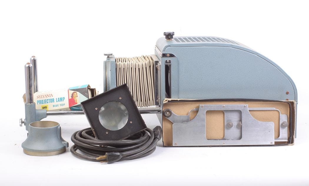 Art Deco Lantern Slide Projector, Display Only
