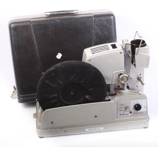 DuKane Micromatic 14A390E Film Strip Projector Record Player, Display/Prop Only