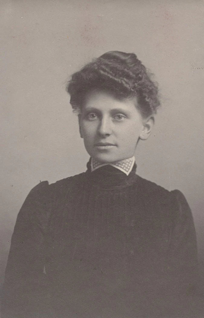 Androgynous Woman in Turtleneck. Mounted Albumen Print. MD or Washington, DC.