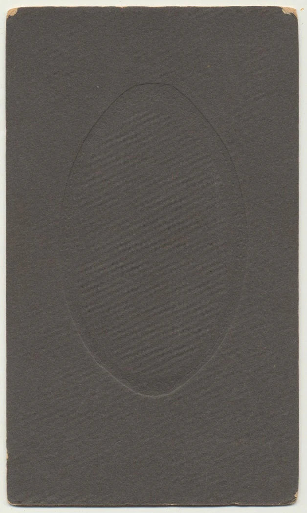 Boy in School Uniform w/ Center Parted Hair. Mounted Silver Print.