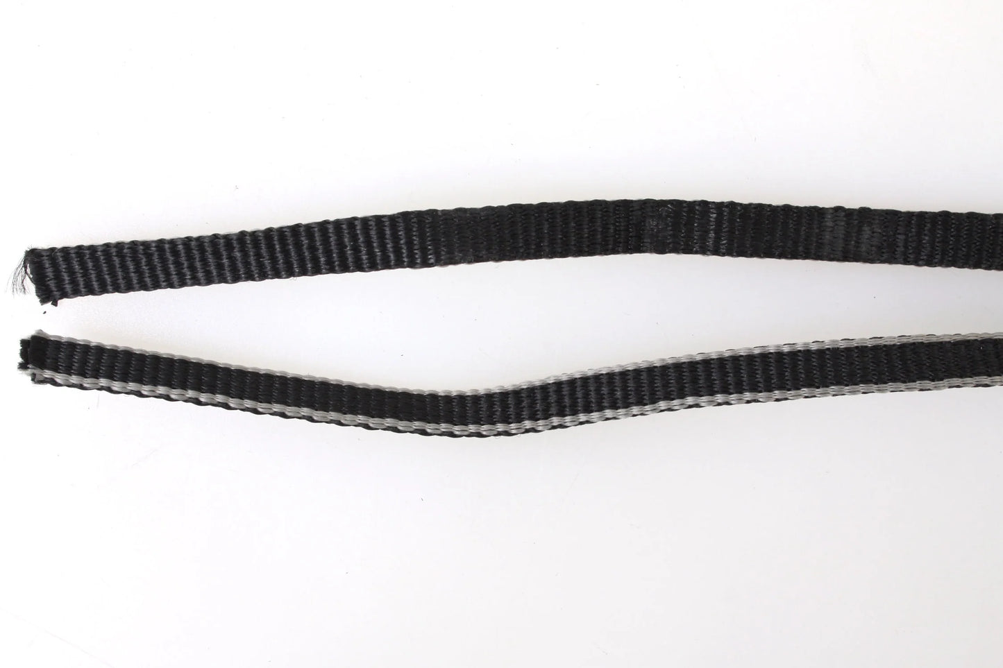 Camera Strap Black and Grey Pin Stripe 1970s