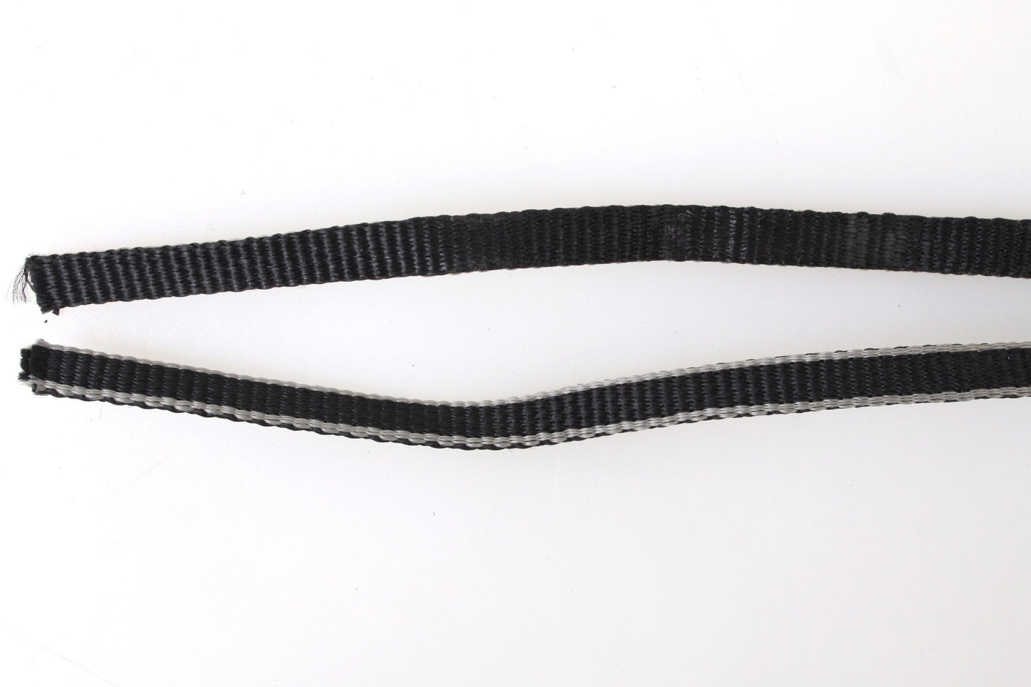 Camera Strap Black and Grey Pin Stripe 1970s