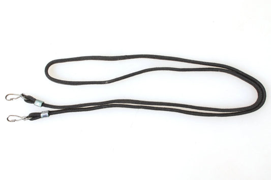 Camera Strap Black Braided Cloth, 1940s
