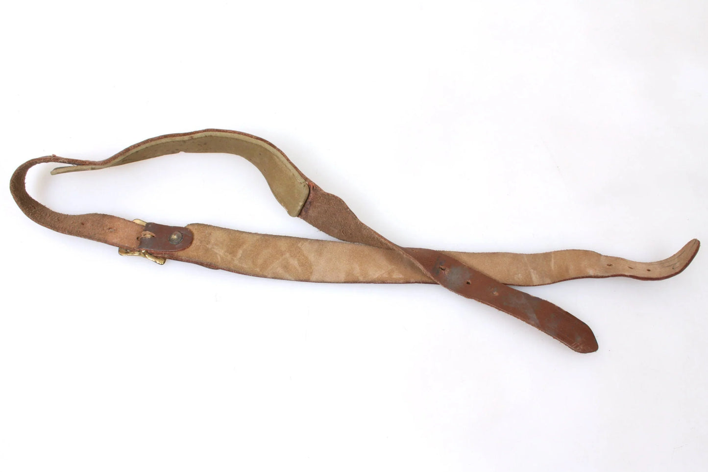 Camera Neck Strap Brown Leather Heavy Duty, 1970s
