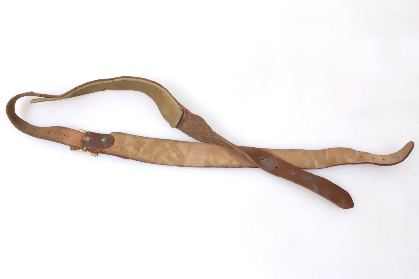 Camera Neck Strap Brown Leather Heavy Duty, 1970s