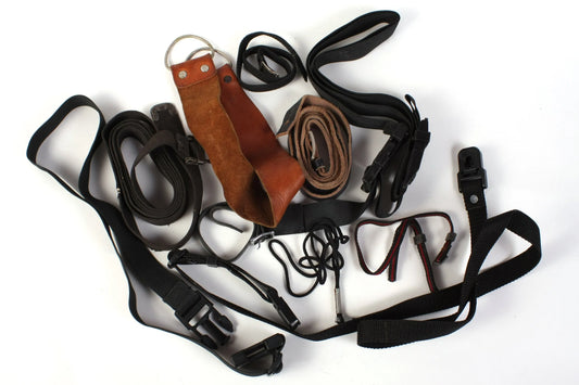 Camera Strap Lot of 10 - Assorted Sizes and Colors