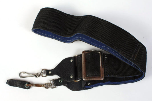 Camera Strap Black 1980s w/ Clips