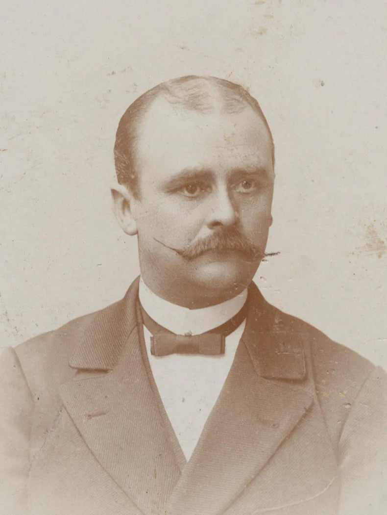 Balding Man w/ a Very Pointed Mustache. CDV. Berlin, N.W. Germany.