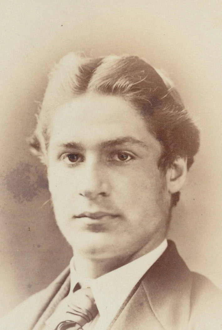 Handsome Canadian Man w/ Middle Parted Hair. CDV. Montreal, Canada.
