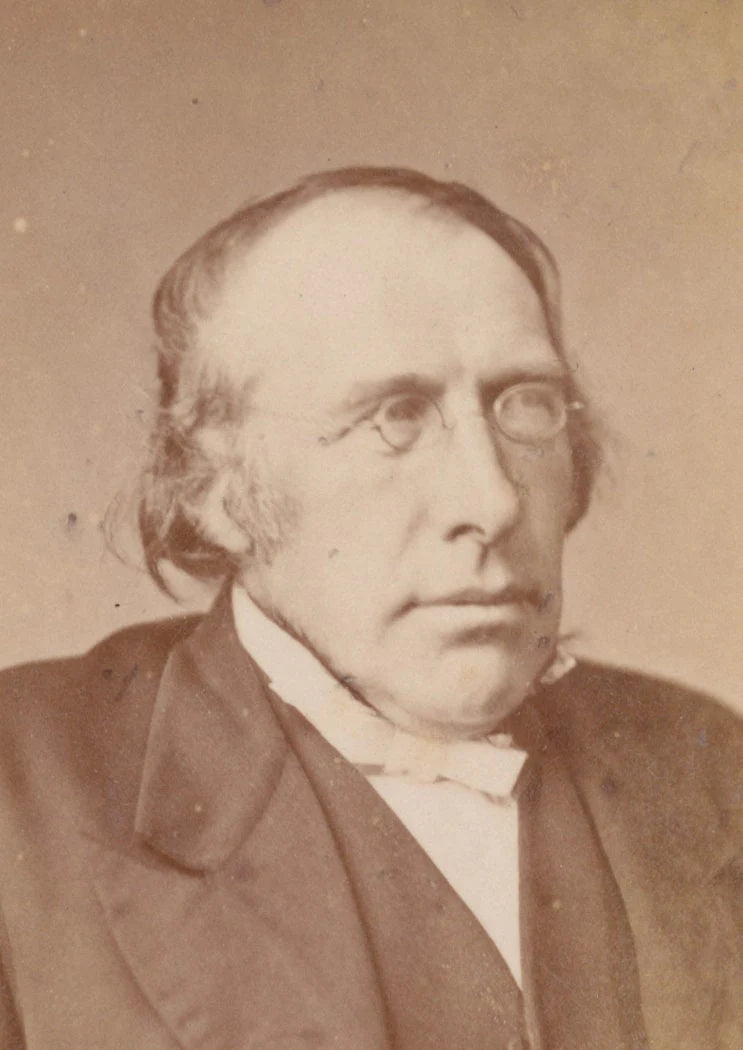 Older Man in Undersized Glasses. CDV. Glasgow, Scotland.