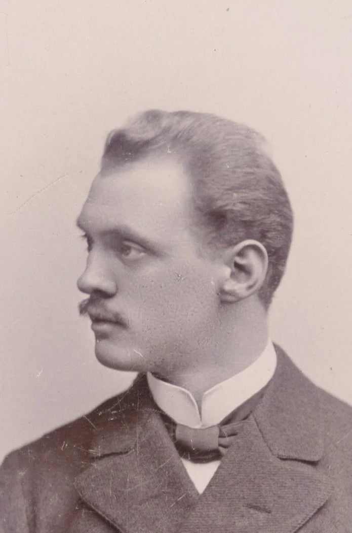 Distracted Man w/ Faraway Gaze and Wispy Hair. CDV. Dusseldorf, Germany.