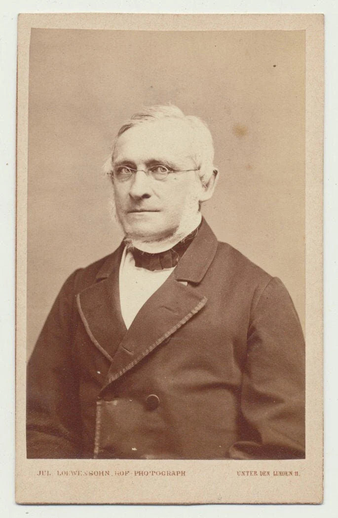 Older Gentleman w/ Unruly Beard and Saucy Side-Eye. CDV. Berlin, Germany.