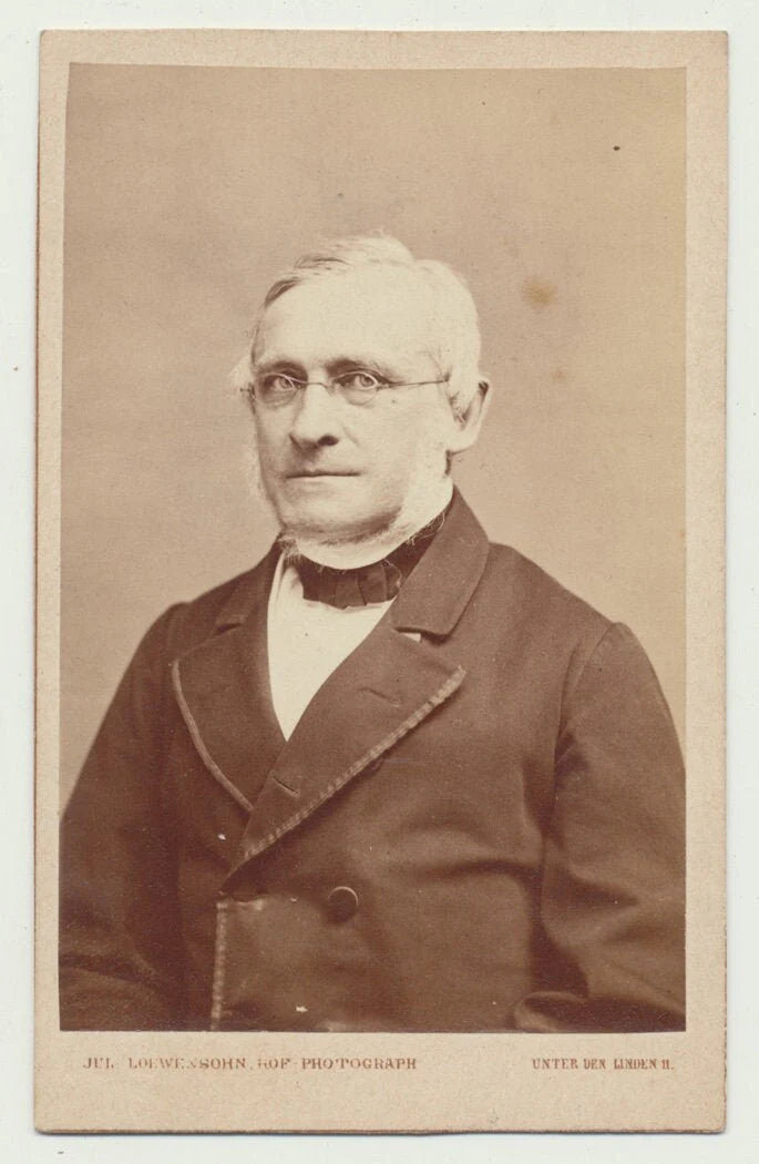 Older Gentleman w/ Unruly Beard and Saucy Side-Eye. CDV. Berlin, Germany.