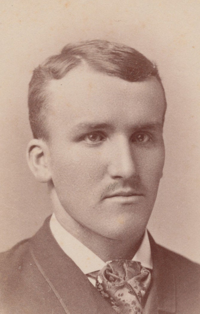 Young Man w/ Kind Look and Fashionable Ascot Tie. CDV. Lancaster, PA, USA.