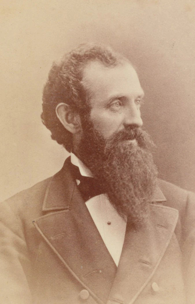 Extremely Handsome Man w/ a Beard to Match. CDV. Trenton, New Jersey, USA.