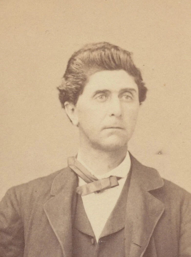 John Turturro Look-Alike. CDV. Bowery, New York, United States.