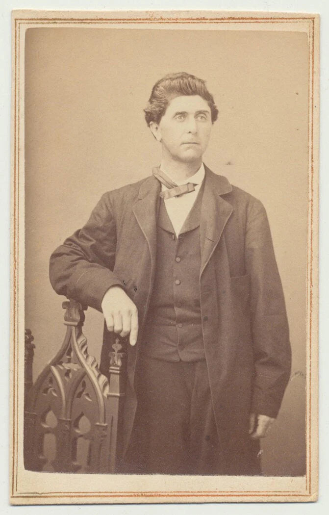 John Turturro Look-Alike. CDV. Bowery, New York, United States.