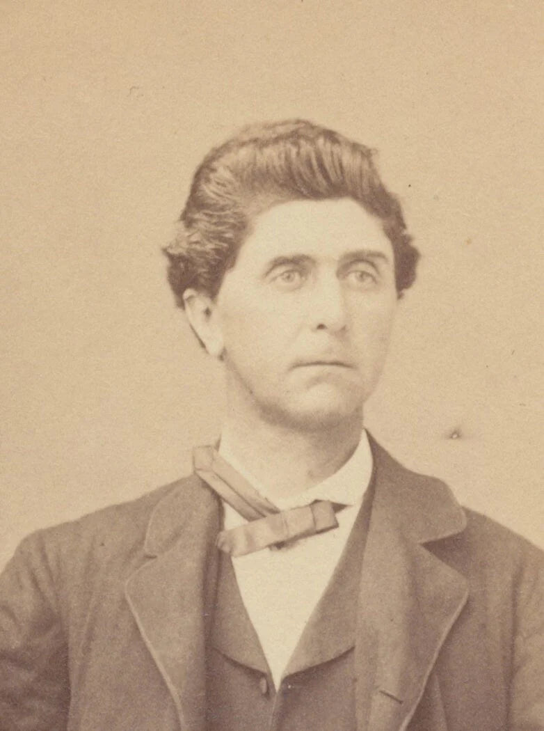 John Turturro Look-Alike. CDV. Bowery, New York, United States.