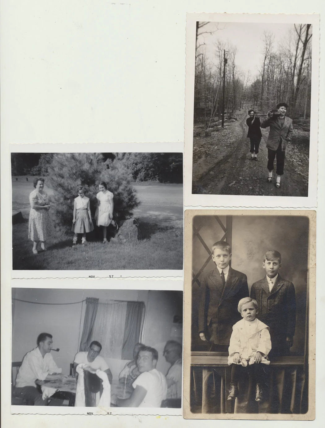 Large Lot of Found Photos. Snapshots. 31 Silver Prints. People and Places.