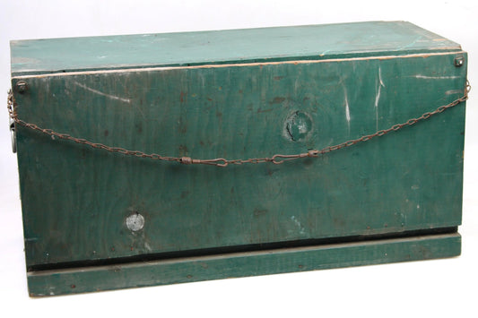 Vintage Green Over-Sized Toolbox / Mobile Work Bench / Magicians Box