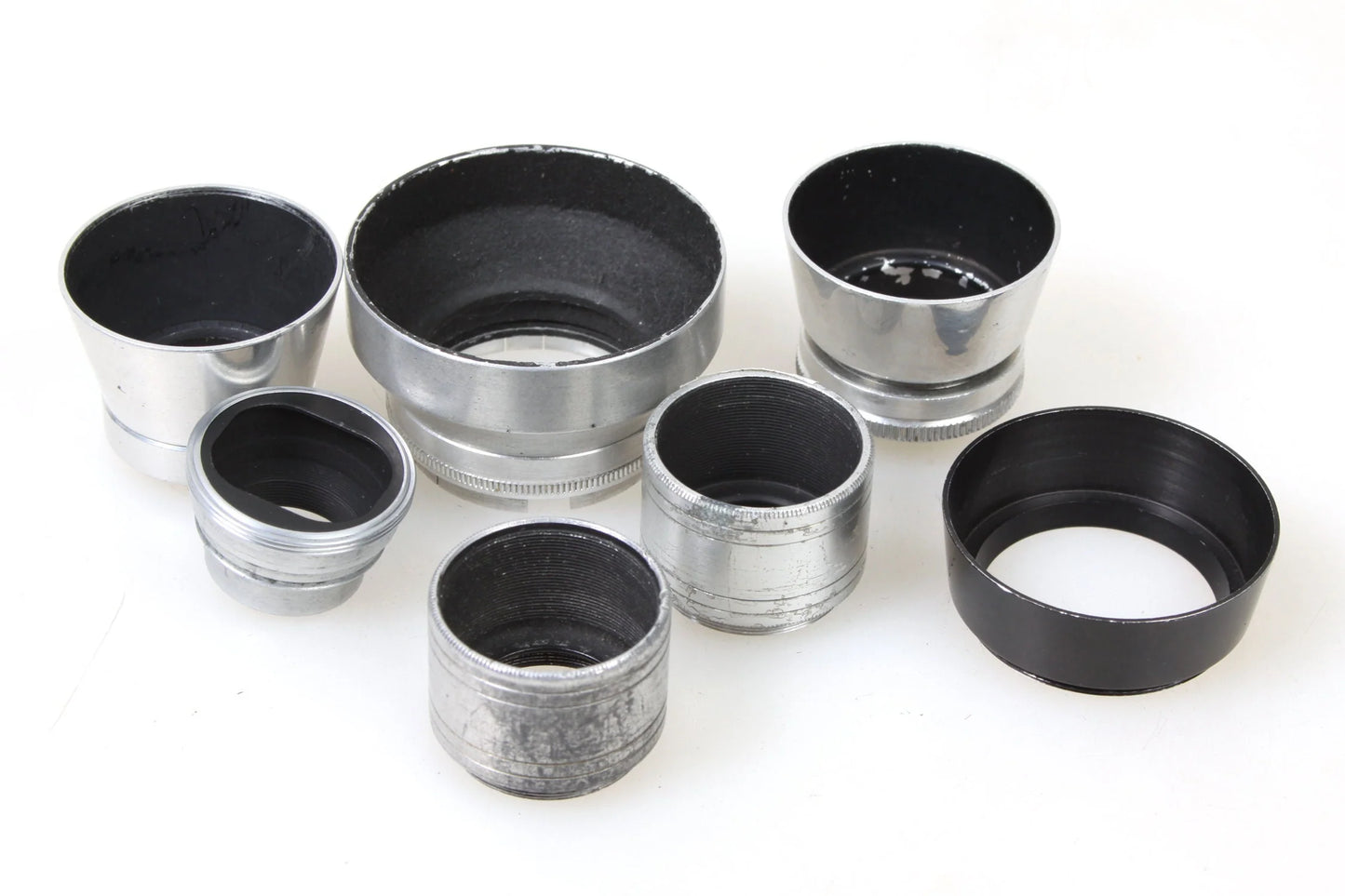 Vintage Art Deco Camera Lens Hoods, Lot of 7