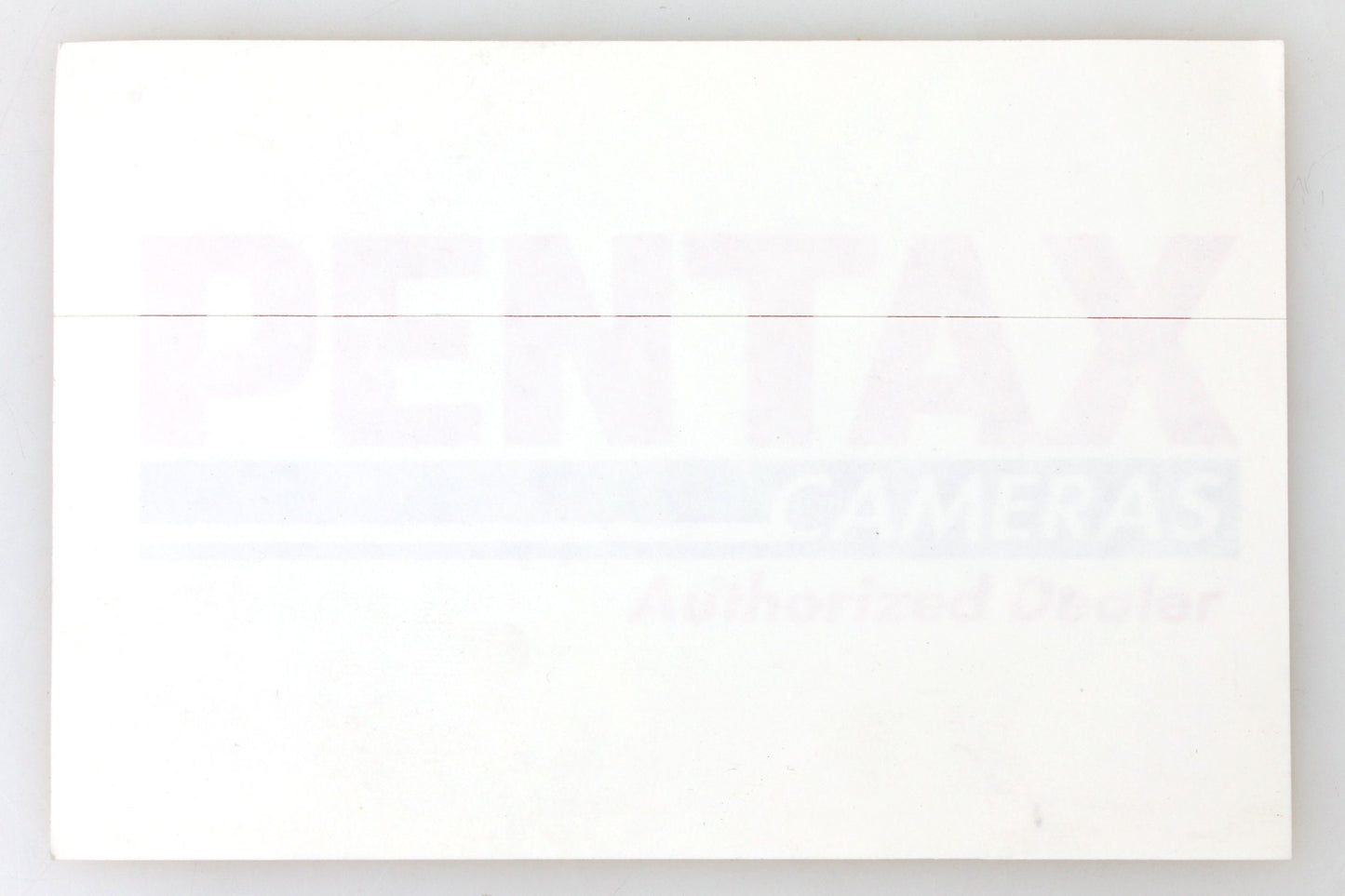 Pentax Camera Authorized Dealer Door Sticker - New