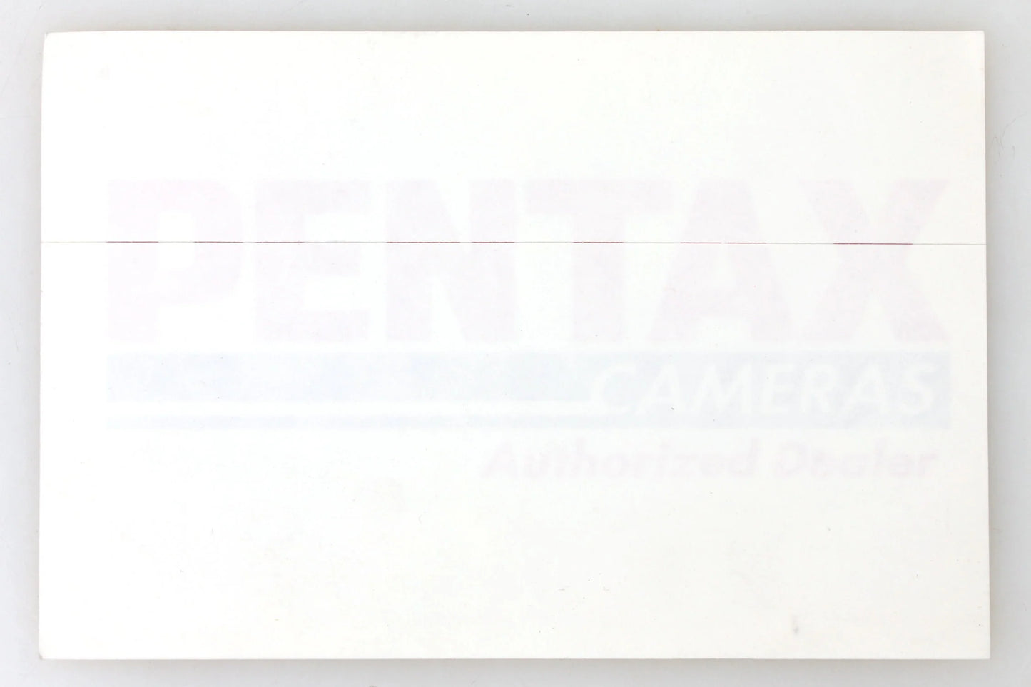 Pentax Camera Authorized Dealer Door Sticker - New