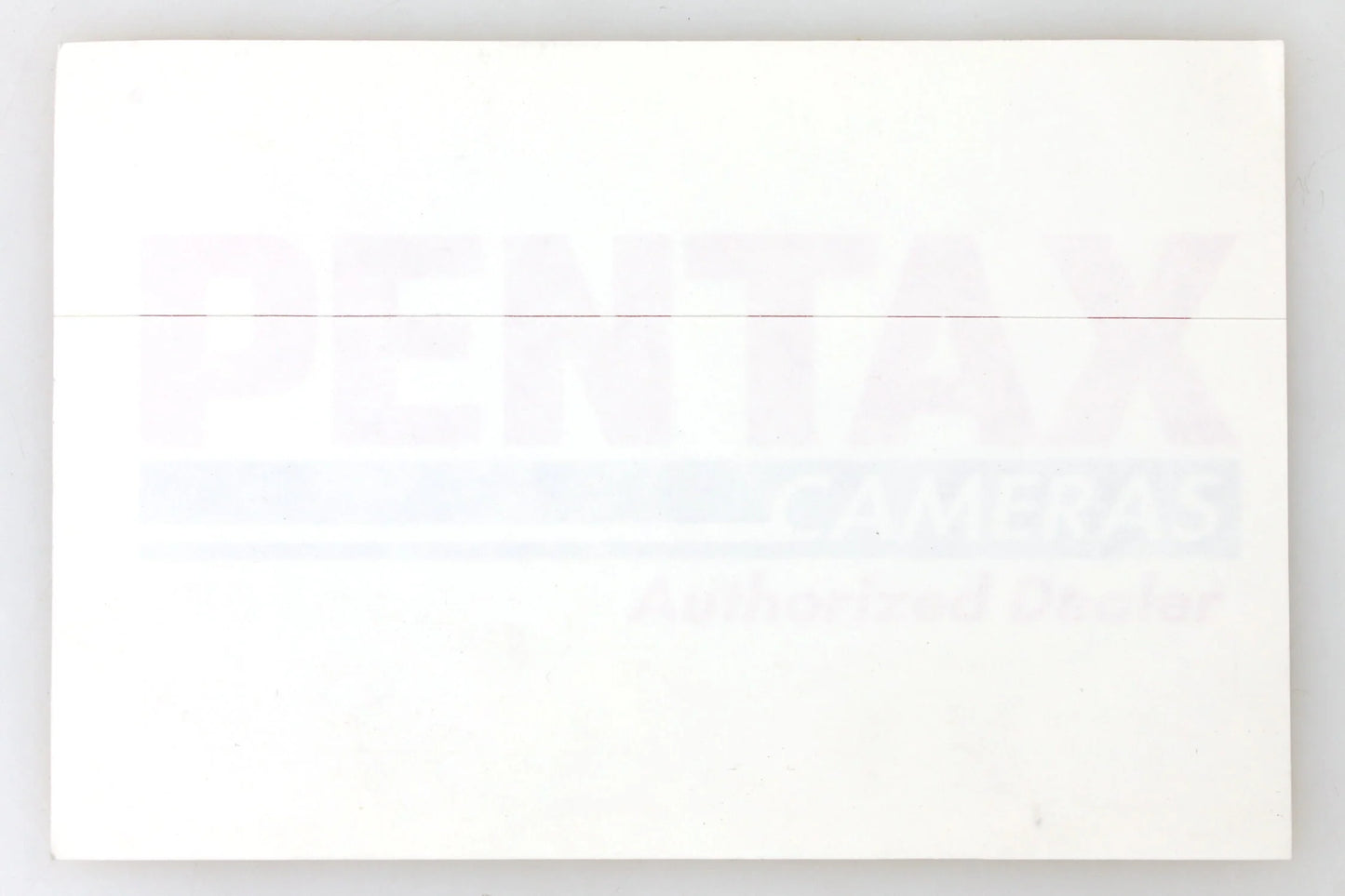 Pentax Camera Authorized Dealer Door Sticker - New