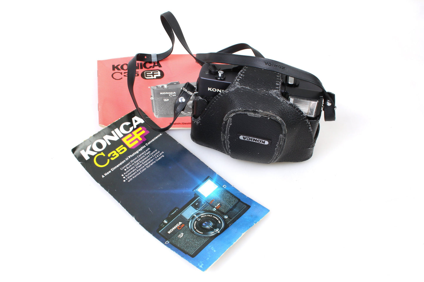 Konica Rangefinder w/ Case + Manual
