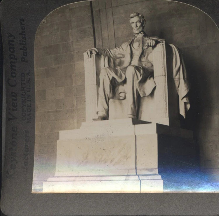 Stereoview of Abraham Lincoln Memorial - Washington, DC