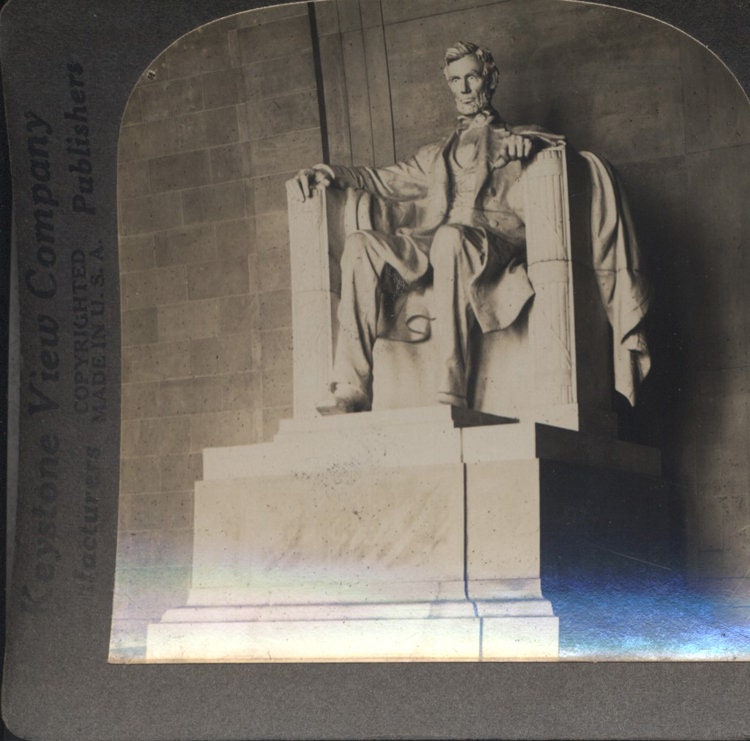 Stereoview of Abraham Lincoln Memorial - Washington, DC