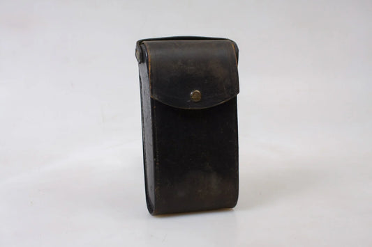 Photoghraphic Black Leather Case 100 Years Old
