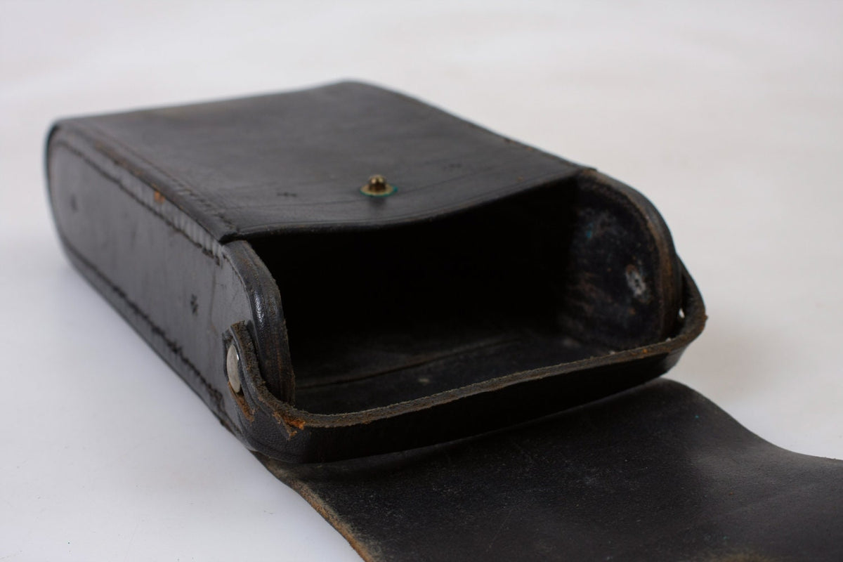 Photoghraphic Black Leather Case 100 Years Old