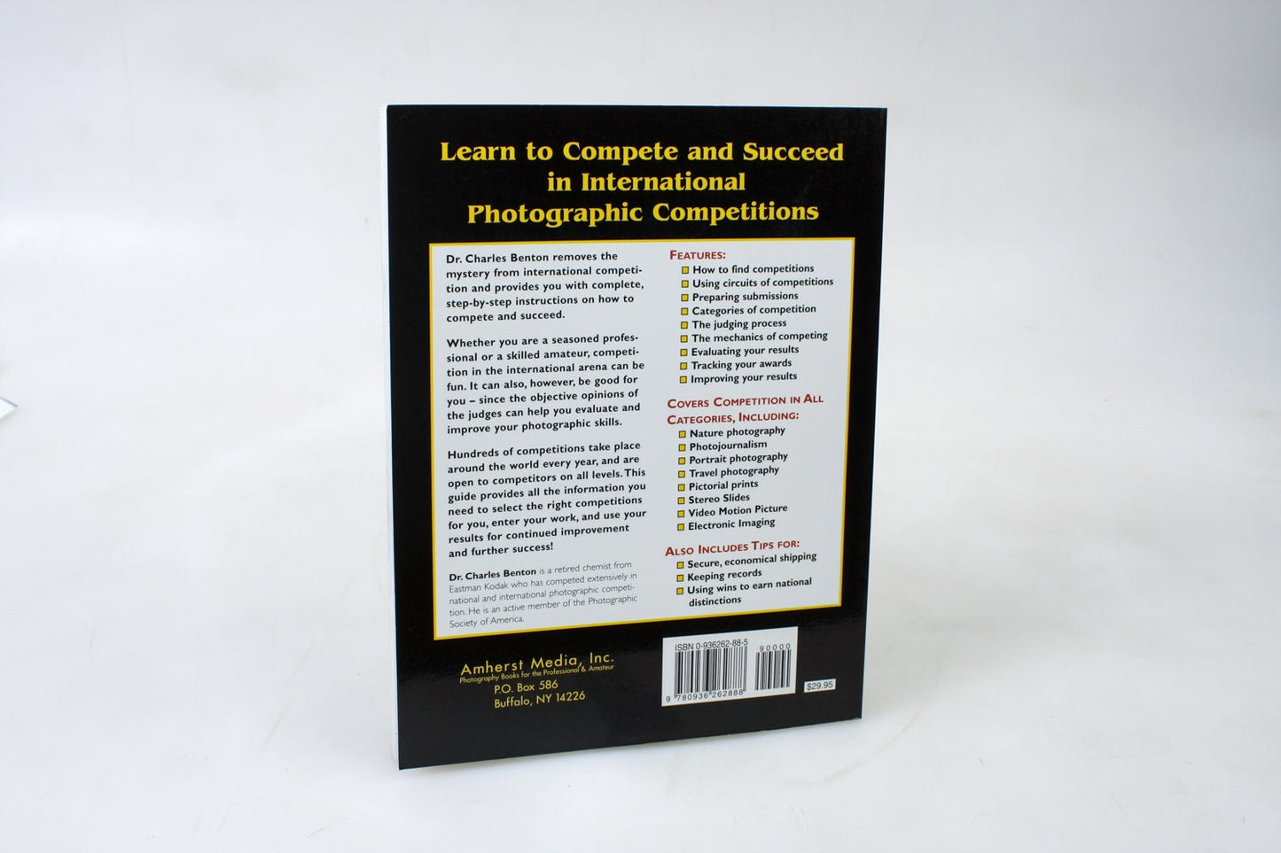 Guide to International Photographic Competitions by Benton, Charles