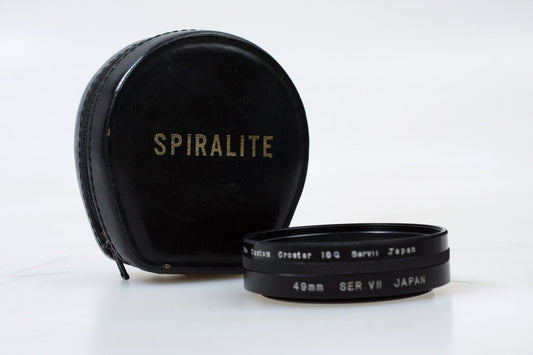 49mm Series VII Multi Star Filter w/ Black Leather Case - Vintage, 1970s
