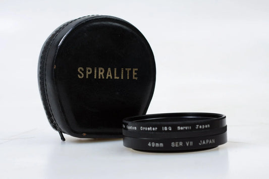 49mm Series VII Multi Star Filter w/ Black Leather Case - Vintage, 1970s