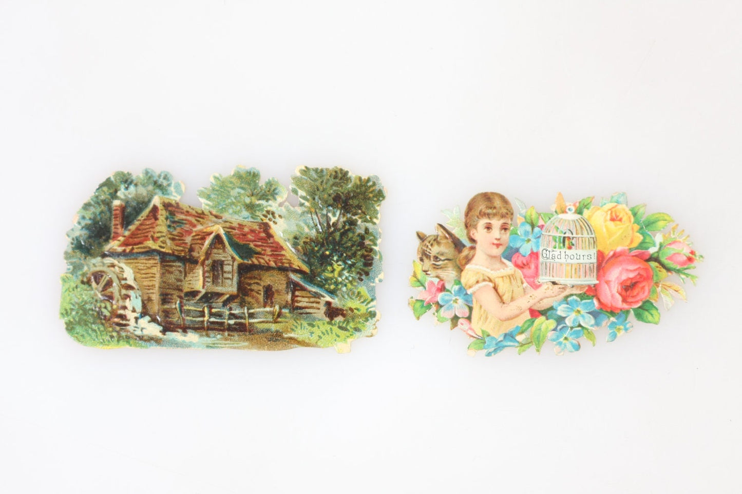 Vintage Cutout Print - Early 1900s - Set of 2