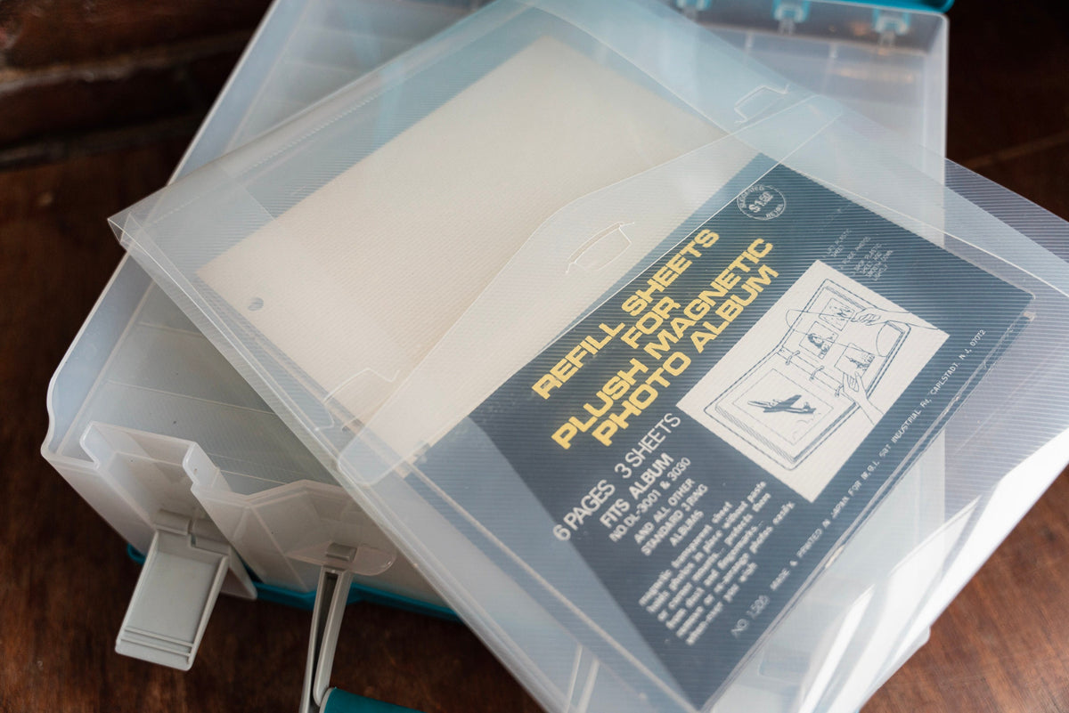 Cyan & Clear Photo Negative Storage Case - Two-Sided Organizer