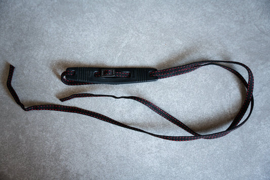 Vintage Black and Red Nikon Strap w/ Shoulder Pad