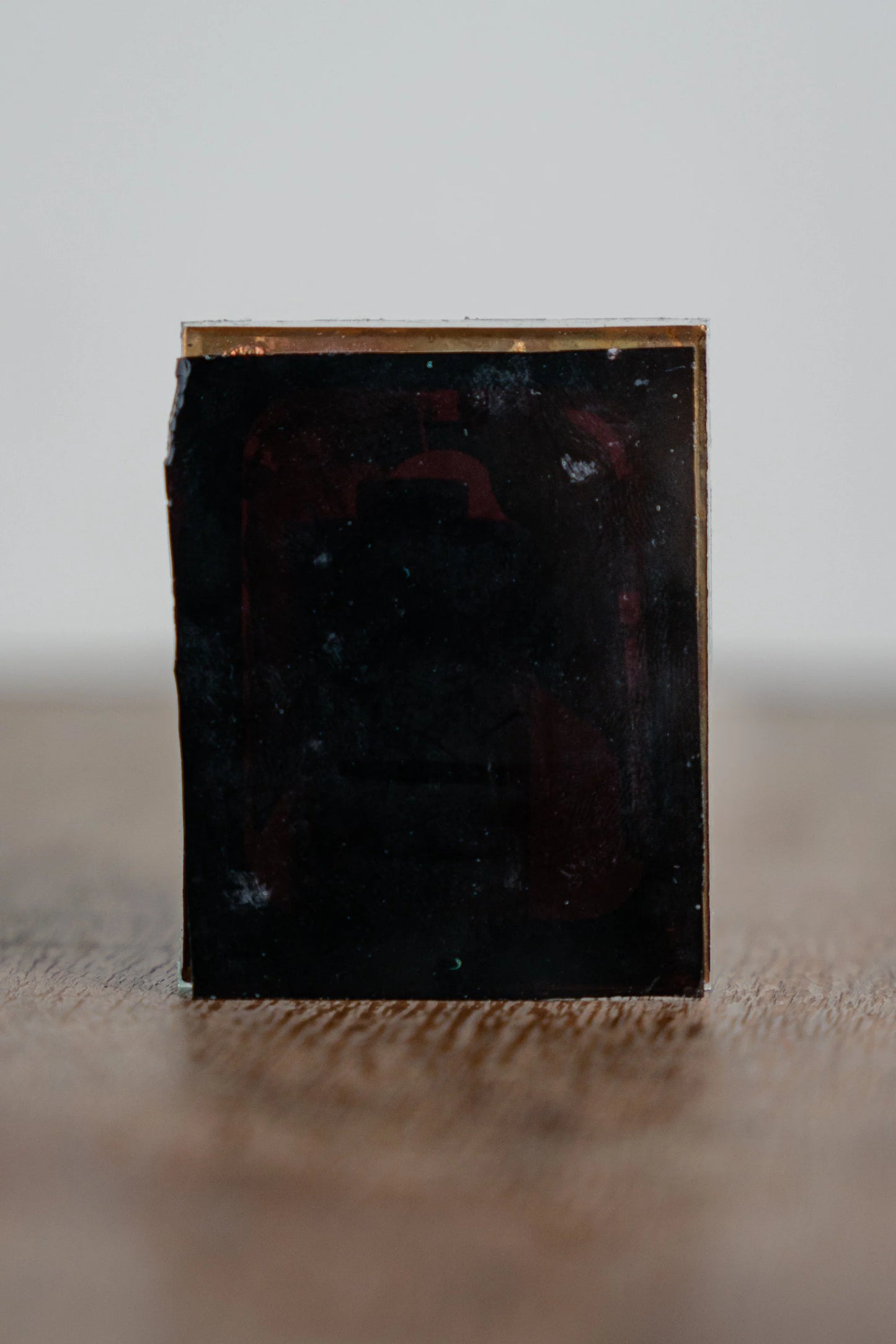 Man w/ Kepi - 1860s Ambrotype Photograph on Ruby Glass 1860 'S