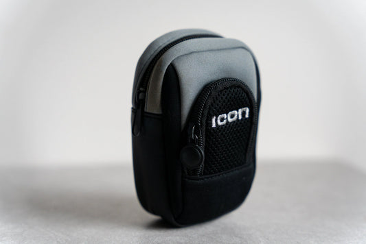 Vintage Icon Point and Shoot Camera Case - Circa 1970s - Grey and Black